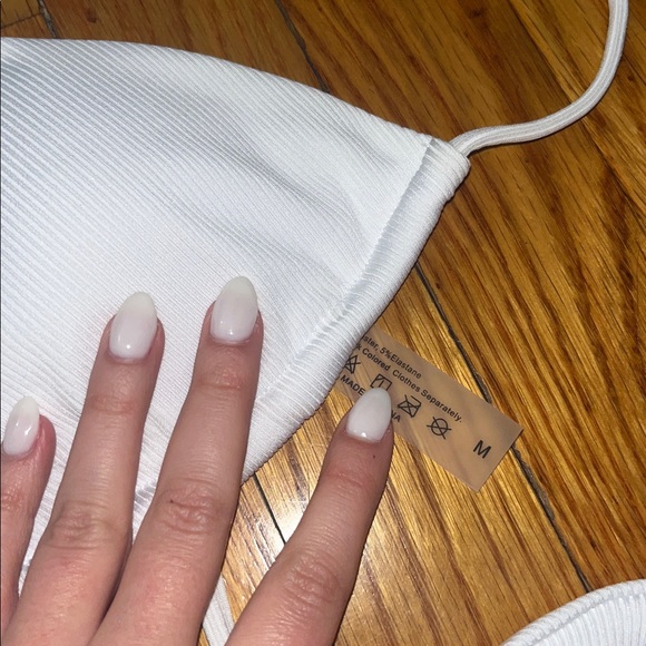 White Ribbed Bikini Set - Picture 6 of 6